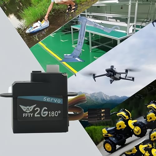 Image of 2PCS 2G Plastic Gear Mini Servo, 3.7-5V RC Micro Digital Servos Kit for RC Helicopter Airplane Car Boat & Robot Parts (JR Connector)