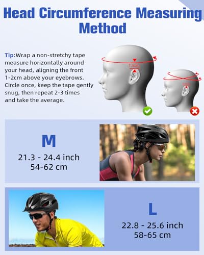 Zacro Adult Bike Helmet, Lightweight Bicycle Helmet with Removable Pads and Visor, CPSC Certified Safety Helmet for Men  - Additional View