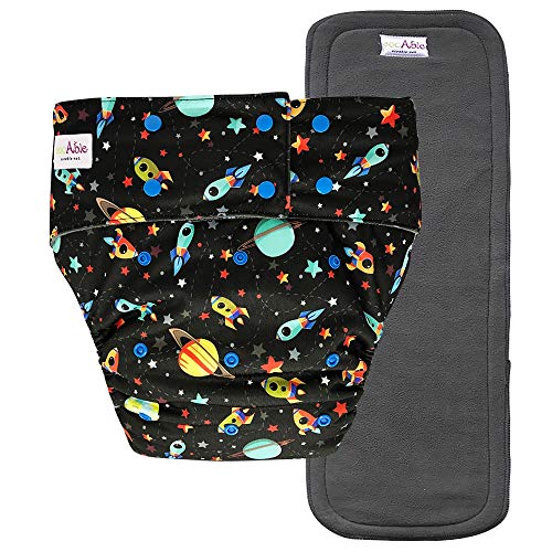 Reusable Adult Diapers for Women and Men – Teen Adult Special Needs Incontinence Cloth Diaper (Rocket)