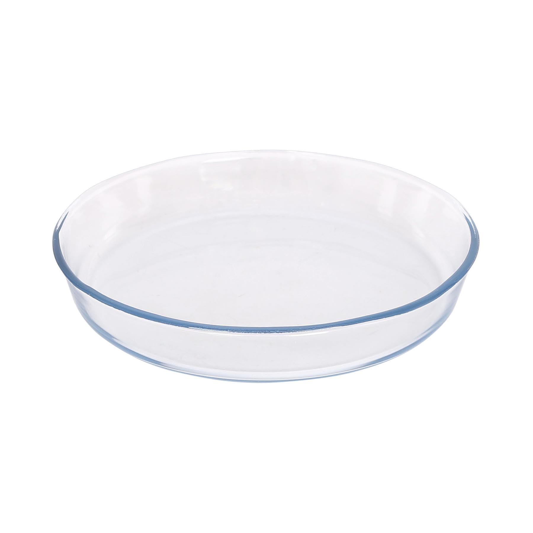 Argon Tableware Round Glass Oven Dish - 26cm x 26cm - 1x Small Deep Baking Casserole Lasagne Roasting Roaster Cooking Tray Bowl | Microwave Safe, Freezer Safe