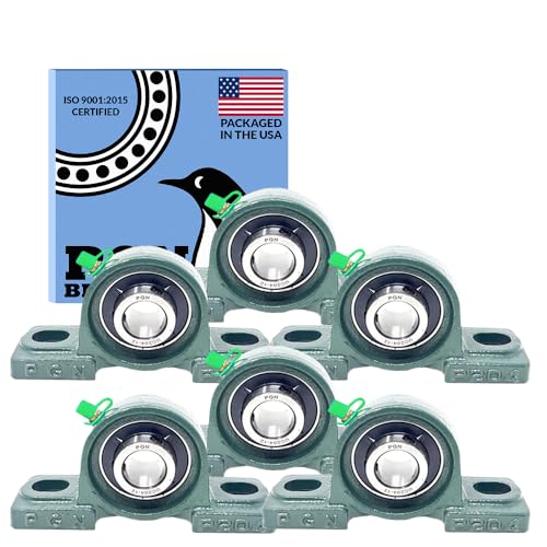 PGN UCP204-12 (6 Pack) Pillow Block Bearing - 3/4" Bore Self-Aligning