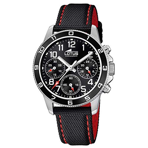 Preisvergleich Produktbild Lotus Jungen Chronograph Quarz Uhr mit Leder Armband 18581 / 3