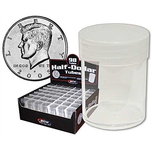 Tubo para monedas Half Dollar BCW caja 490 unidades miniatura 1