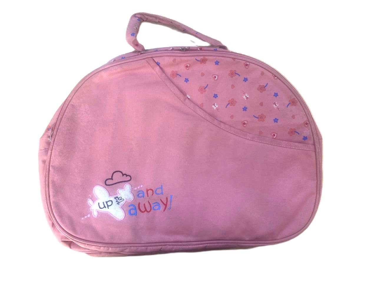 lily & tom new born baby multipurpose polyester diaper/mother bag shoulder cum hand bag with diaper changing multi compartment (medium) print/color as per availability)