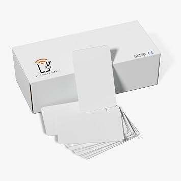 200pcs MF Classic 1K 13.56 mhz RFID Cards iso 14443A RFID Tags s50 RFID MF Card MF 1k,Printable Blank RFID Cards for Access Control, Hotel Key cads, etc