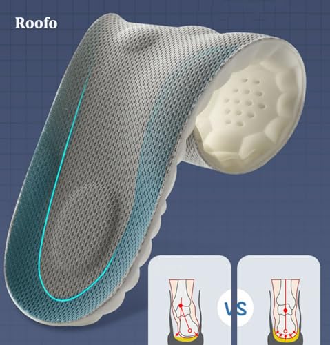 Image of Insoles for Men and Women Cloud Like Sole Inserts with Arch Support Memory Foam (US-8.5-12.5-Orange)