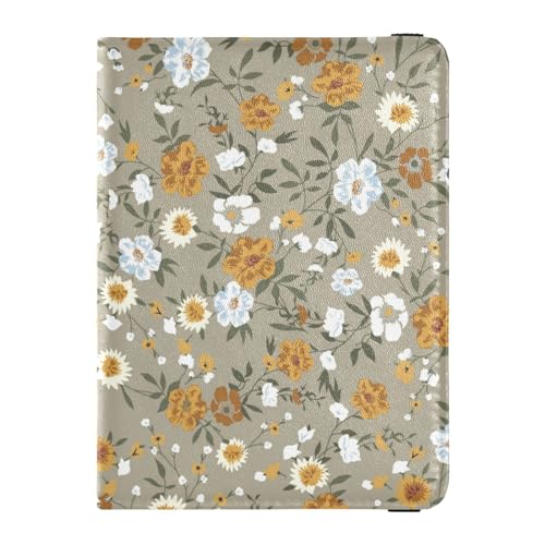 Custodia per passaporto per donne e uomini per da viaggio con blocco RFID grazioso piccolo fiore Piccolo carino Taglia unica Casual