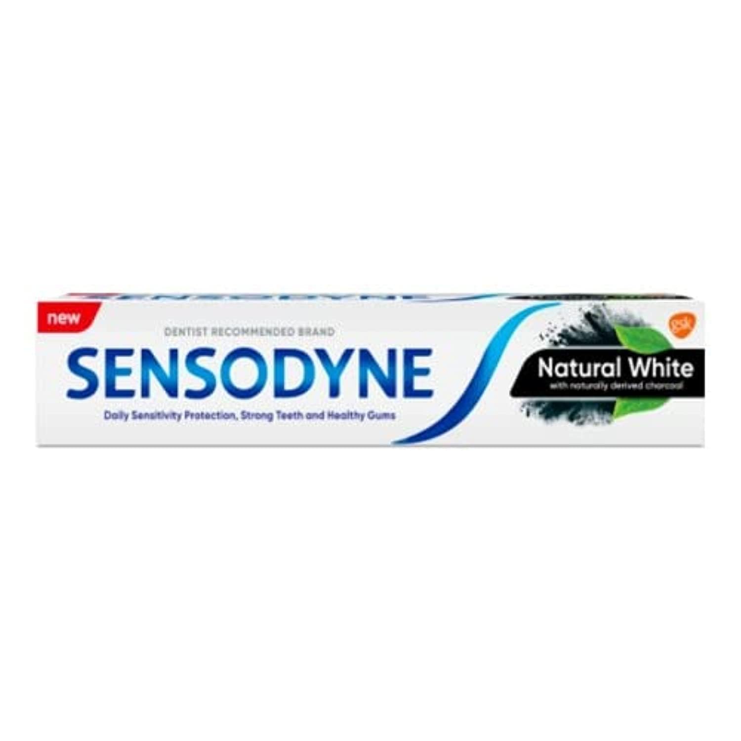 Sensodyne Natural White Toothpaste 75ml, Daily Fluoride Toothpaste for Sensitive Teeth with Naturally Sourced Silica to Gently Whiten & Protect Sensitivity