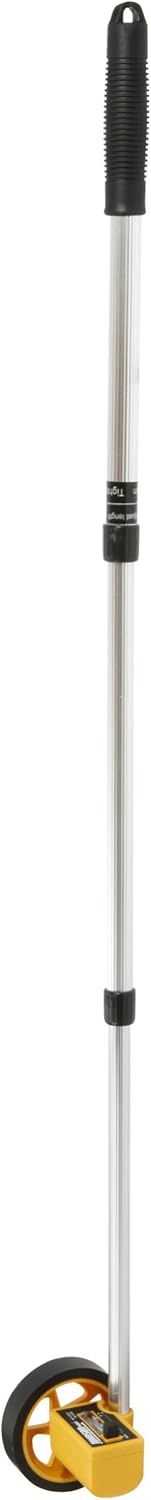 Johnson Level & Tool 1877-0100Structo-Cast Measuring Wheel, 4″ Diameter, Yellow/Silver, 1 Wheel