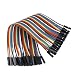 Water & Wood 40PCS Dupont wire 20cm cable Line color 1p-1p pin connector
