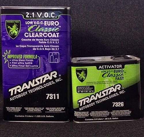 2.1 LOW V.O.C. EURO CLASSIC CLEARCOAT (5 LITERS WITH 2.5) COMPATIBLE WITH Transtar (7311)