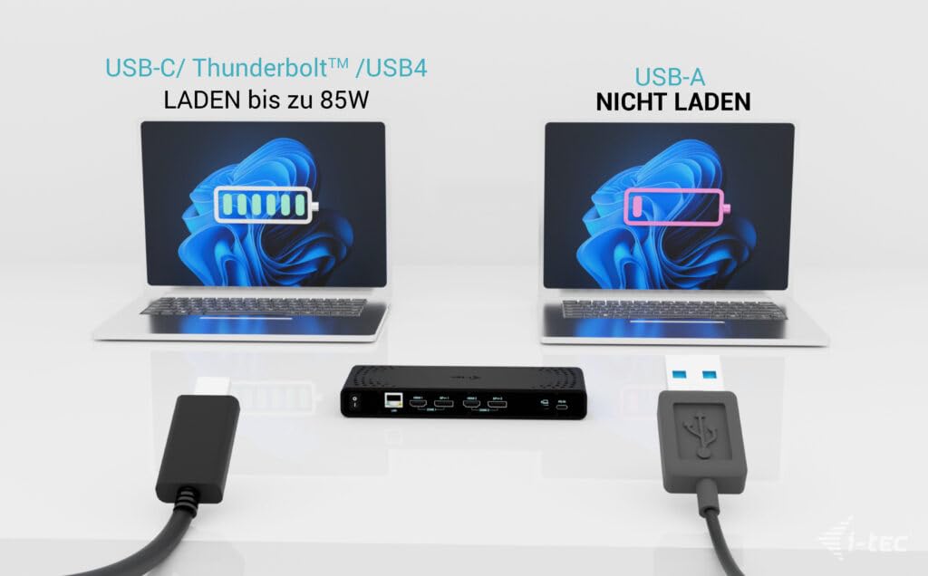 i-tec Universelle Dockingstation Dual 4K Display - 2X DisplayPort und 2X HDMI, 5X USB-Anschlüsse