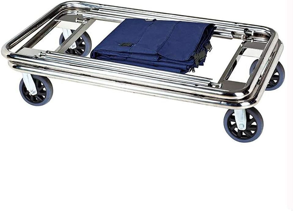 Household Utility Carts Trolley, Lab Cart Trolley Rack Storage Car - Service Car Hotel Room Cleaning Trolley Stainless Steel Thick Rectangular Tool Cart Trolley Rack Carts (A)