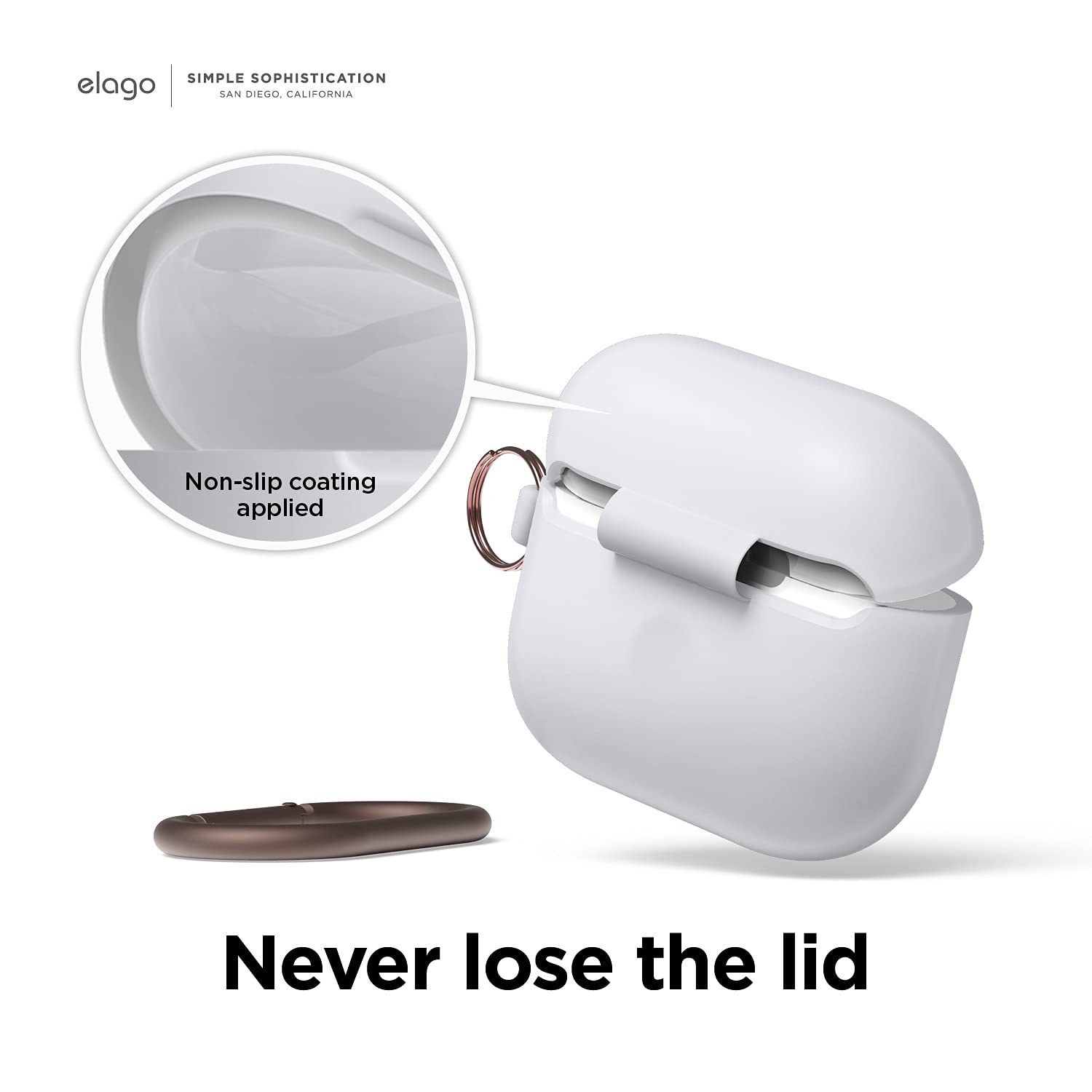 elago Silicone Case Compatible with AirPods 3 Case Cover, Premium Silicone, Supports Wireless Charging - Image 4