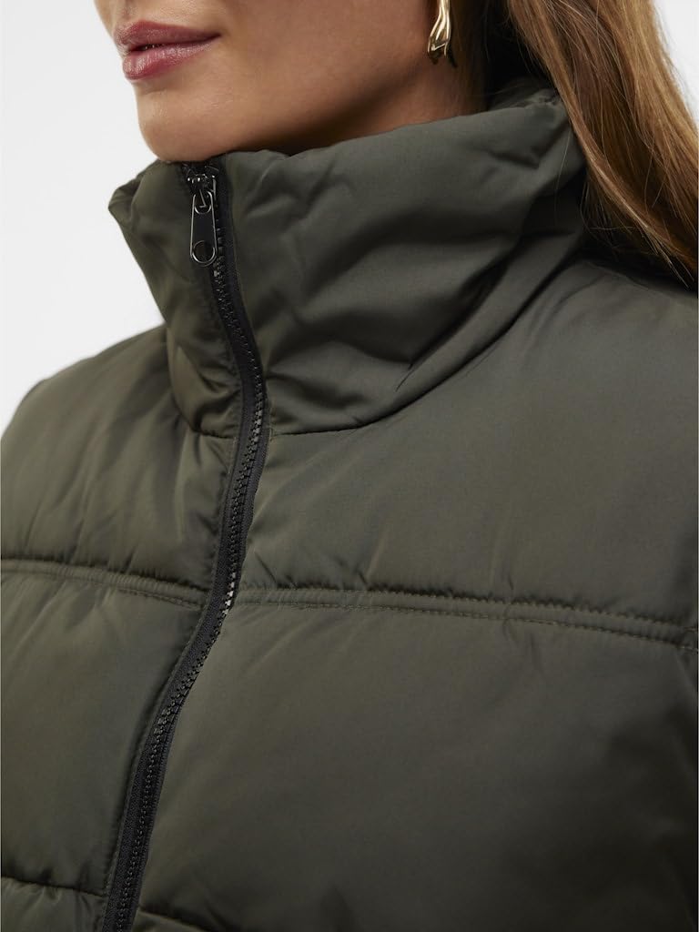 VERO MODA Vmklea Noos - Pantaloni Corti Gilet trapuntato Donna (Pacco da 1)