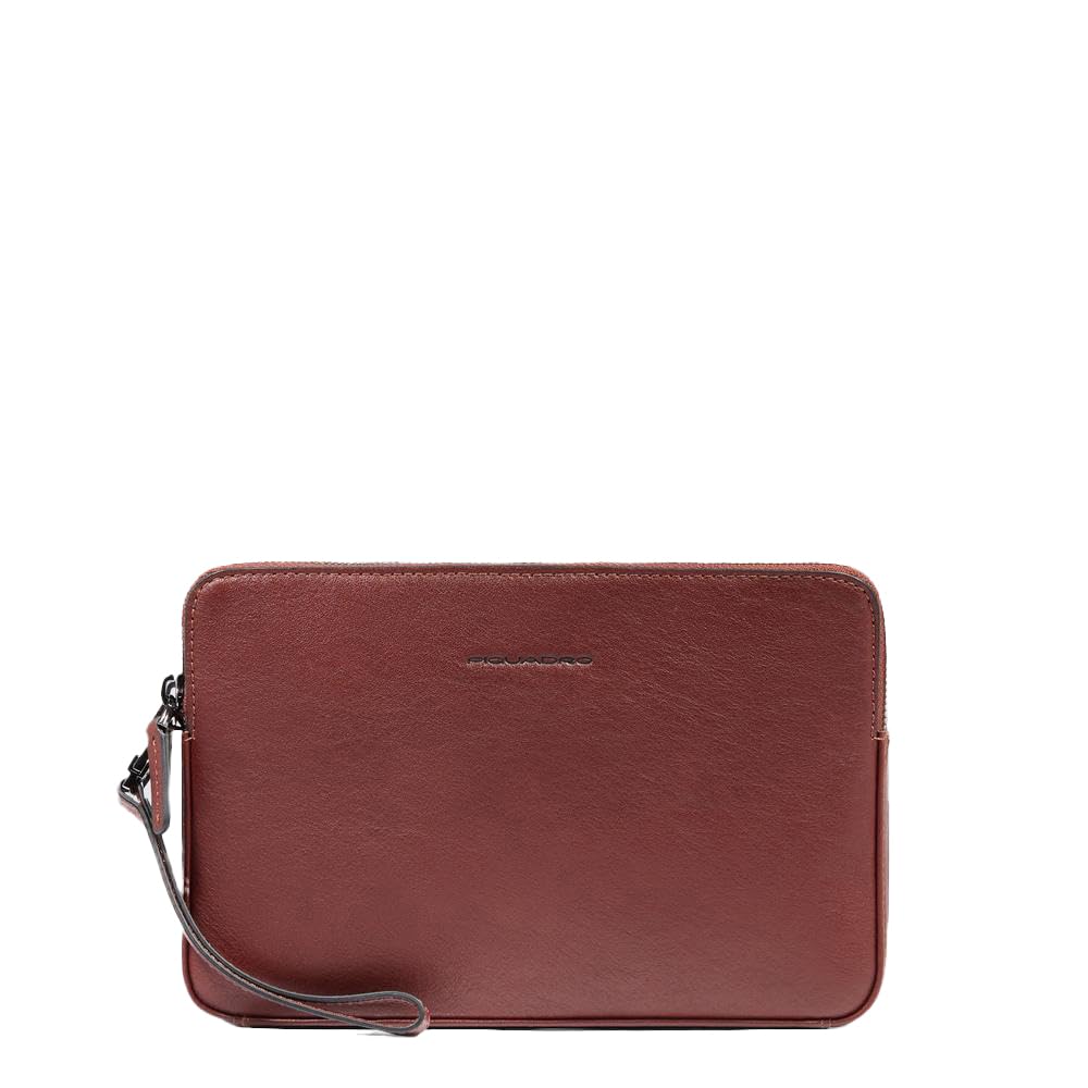 Piquadro – Bolso de mano de Cuero para hombre – Color tostado – Para profesionales