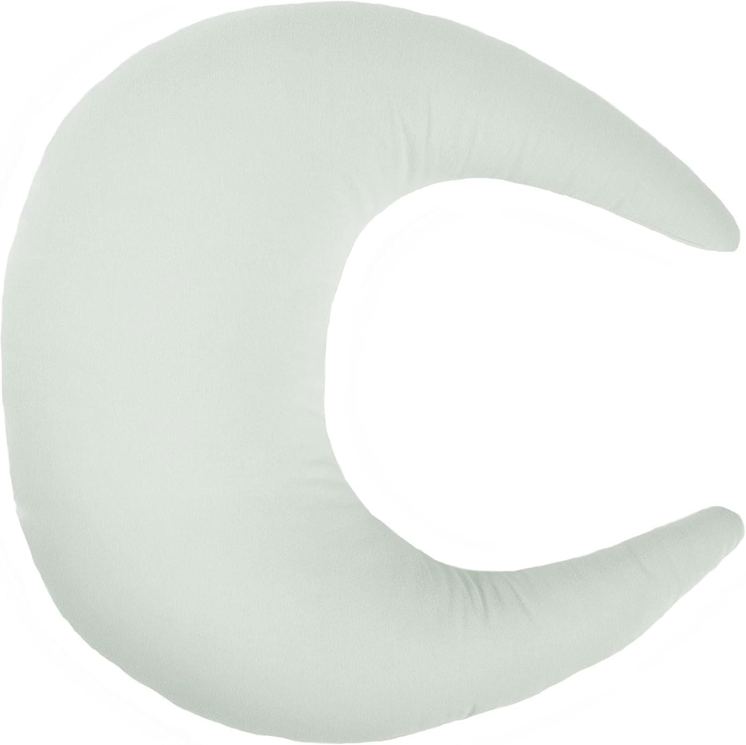 snuggle me® Stillkissen klein - Stillmond mit Stillkissenbezug aus 100% Bio-Baumwolle, Stillhörnchen mit Fiberfill-Faserkern, Maschinenwaschbar & Atmungsaktiv (Sage)