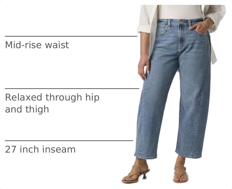 Levi Strauss Signature Gold Women's Heritage Barrel Jeans (Available in Plus), (New) Verona Vintage, 12 - image 4