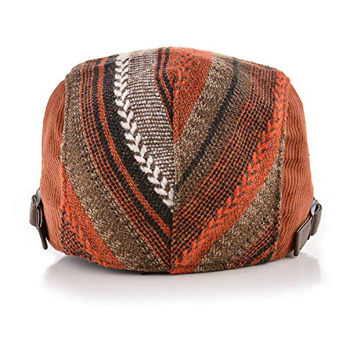 Image of M MOACC Men Beret Hat Cotton Adjustable Newsboy Hats Cabbie Gatsby Cap Driving Flat Caps