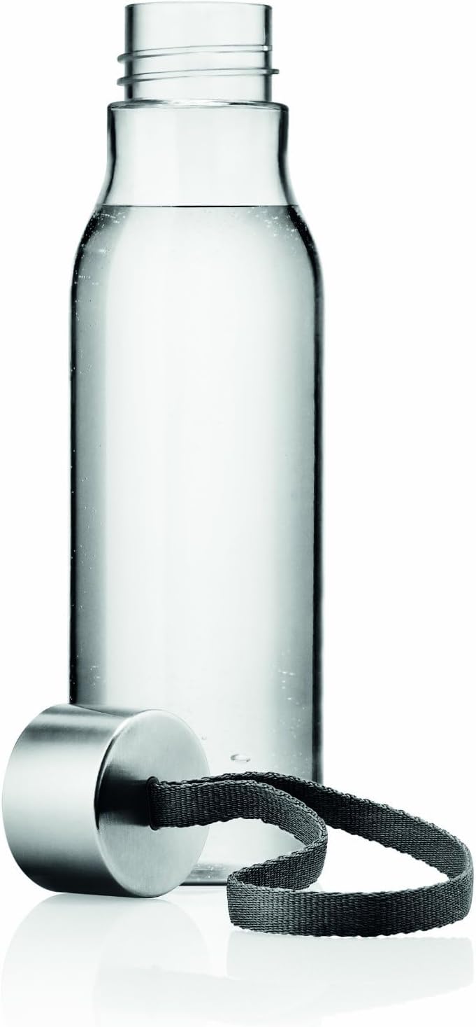 Eva Solo | Drinking bottle 17oz | Impact-resistant BPA-free plastic | Dishwasher Safe Except the Lid | Danish Design, Functionality & Quality | Grey