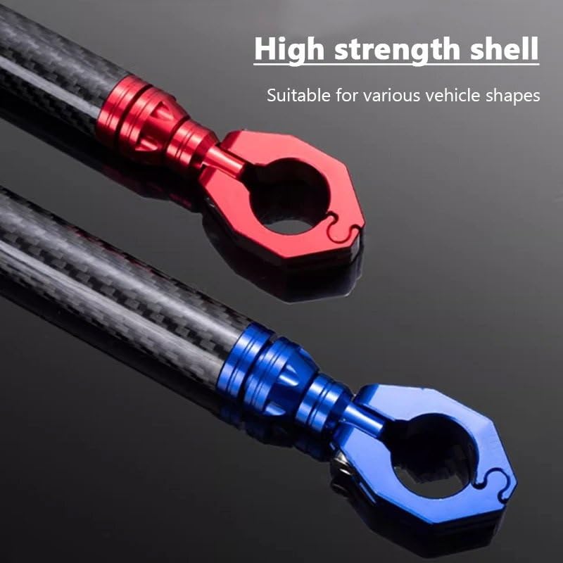 Motorcycle handlebar risers Kierownica motocykla uchwyt 7/8 "22mm regulowana poprzeczka wspornik balansowy wzmocnienie wzmocnienie dźwignia(Red)