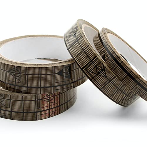 Image of Adhesive Grid ESD Tape, EMI Shield Conductive Cellophane Tape, Anti Static - Static Sensitive Area | Pack of 24 | 1 /2 Inch | 3 inch Core | TT CT1204-PK24