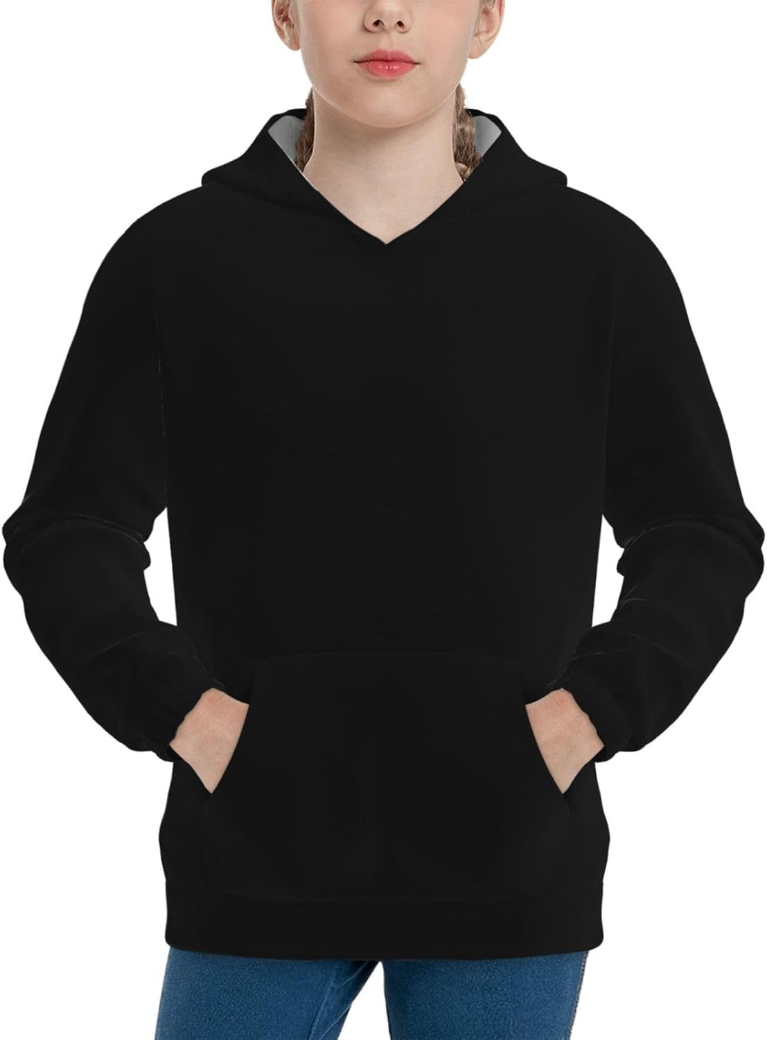 ノベルティ カジュアル パーカー ユニ プルオーバー 長袖 スウェットシャツ ポケット付き