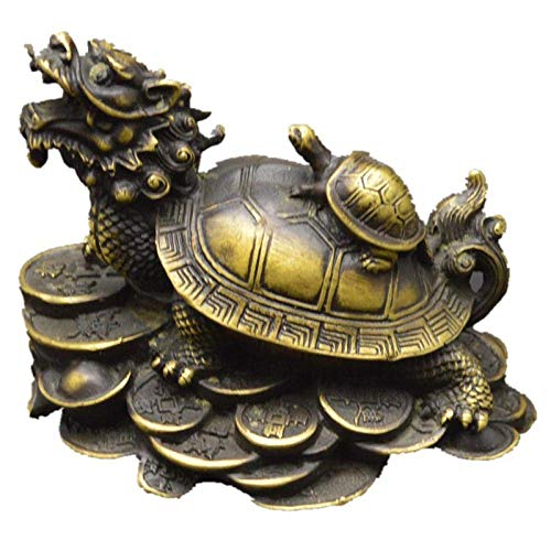 Objets de collection décoratifs statue ornement cuivre pur tortue maison