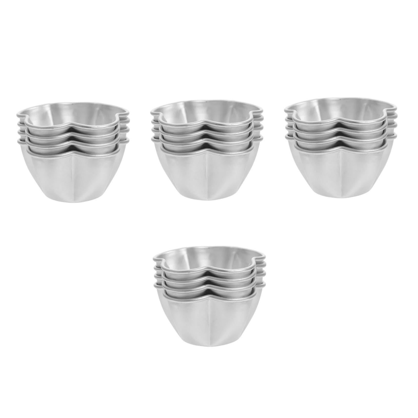 TOPBATHY Mini Magdalenas 16 Piezas mini molde pastel vasos papel con tapas moldes magdalenas para hornear bandeja para hornear empanadas moldes para tarta huevo molde para tarta