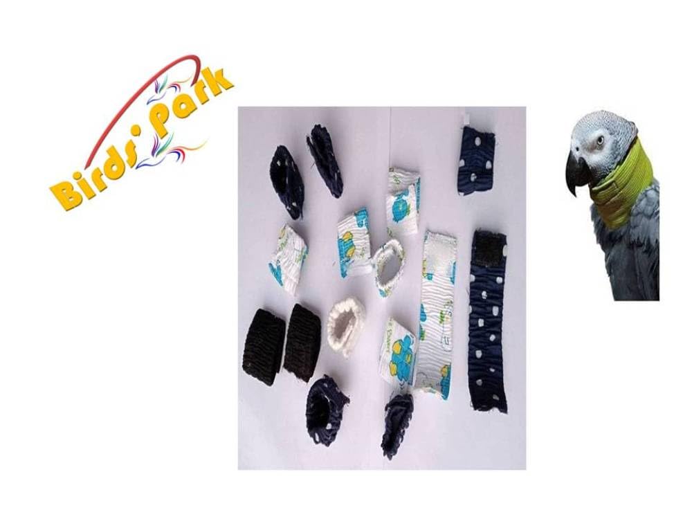 Bird Tube Collars - Parrot Collars Adjustable & Soft to Prevent Feather Plucking - Good for Grey Parrot Cockatoo etc - 2 pcs Set (B096RP6P91) Amazon Price History, Amazon Price Tracker