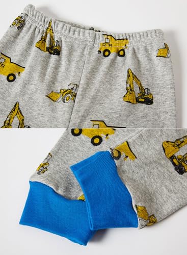 Image of Little bety Cotton 4 Piece Pajamas Boys Long Sleeve Sets Toddler Boys Pjs Kids Sleepwear Sets