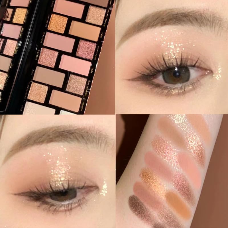 Palette di ombretti long lasting opachi e glitter miscelabili truccolo multi-uso per occhi viso Kit regalo cosmetici portatile principianti professionisti