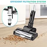 Cordless Vacuum Cleaner 550W/45Kpa Lightweight Stick Vacuum with LED Display, Max 60 Min Runtime Self-Standing Upright Vacuum Lightweight Handheld Vacuum Cleaner for Home Pet Hair Carpet Hard Floor - Image 8