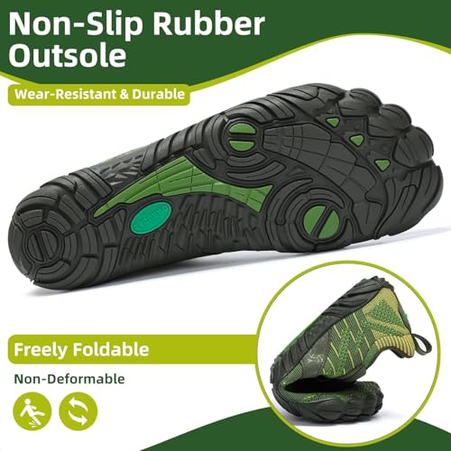 Image of SAGUARO Womens Mens Barefoot Shoes Minimalist Trail Runner Wide Toe Box Zero Drop Outdoor Cross Training Shoe