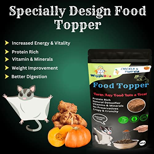 Magical Sugar Glider Food Topper || Joy of Best Taste || Chicken & Pumpkin Flavour || Grain Free & Protein Rich || Natural Dewormer || 50g