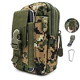 ★ Einfach zu tragen: Die flexible kleine Molle-EDC-Tasche ist mit 2 Schnallen auf der Rückseite entworfen, so dass sie an robusten Gürtel, Rucksack, Taktikweste oder anderen Ausrüstungen befestigt werden kann.