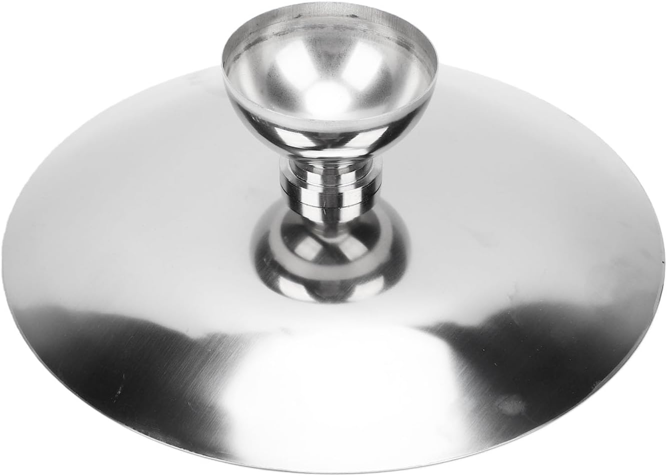 Bewinner Stainless Steel Pedestal Bowl, Modern Footed Snack & Fruit Tray for Living Room, Dessert Bowl with Stable Base, Multifunctional Coffee Table Centerpiece