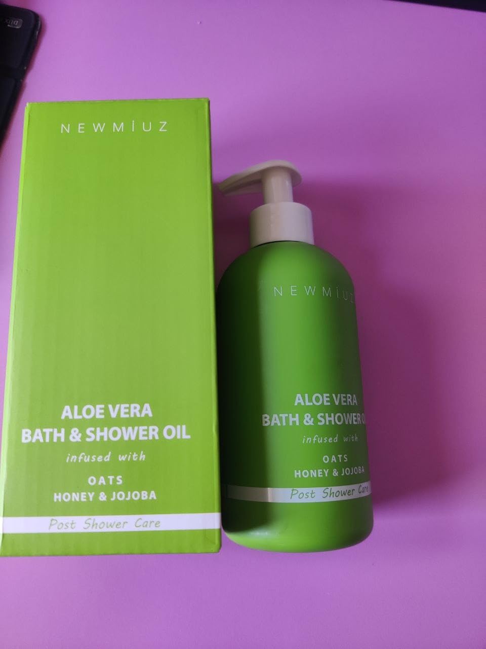 New Miuz Aloe Vera In Shower Body Conditioner Natural Post Shower Care Moisturizer for Body Legs Soothing Bath Oil Honey Oats Jojoba Self Care Spa Gift