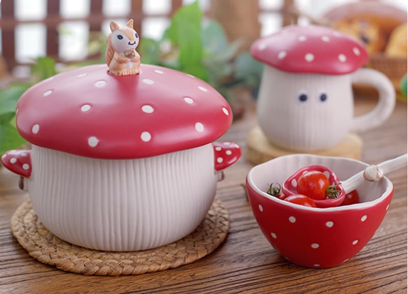 RESVUGA Mushroom Soup Bowl & Mug
