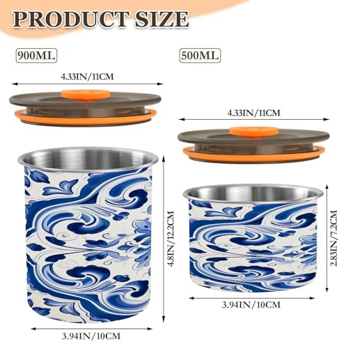Contenedor hermético para café Qilmy 17oz acero inoxidable miniatura 3