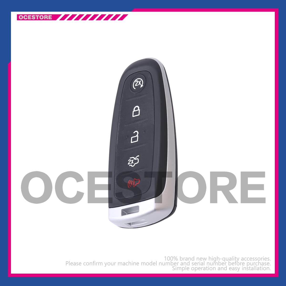 OCESTORE 164-R8092 Car Key Fob Keyless Control Entry Remote M3N5WY8609 5 Button Vehicles Replacement Compatible with Explorer Edge Taurus Maverick 13529634 Expedition MKS MKT MKX 315MHZ 13580802