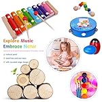 Toddler Musical Instruments for Toddlers 1-3 3-5, Kids Musical Baby Instruments for Kids Ages 5-9, Wooden Musical Toys for Toddlers 1-3 - Image 5