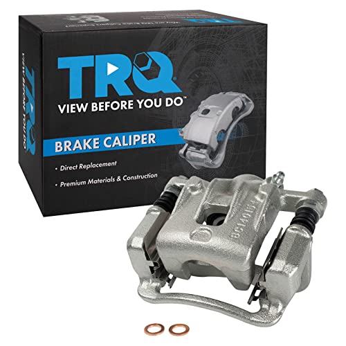 Image of TRQ Rear Right Brake Caliper w /Bracket Passenger Side