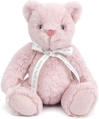 MON AMI 'Love U' - Oso de peluche rosa 10 pulgadas, oso de peluche, regalos para baby shower, lindos peluches para niños de todas las edades