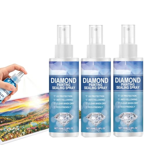 Image of Diamond Painting Sealer Spray 100ml, Quick Dry Diamond Art Sealer with Clear Finish, Quick-Drying Diamond Art Sealer