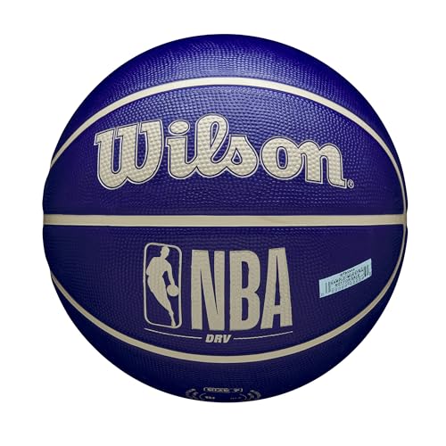 Image of WILSON NBA DRV Outdoor Basketball - Indigo /Beige, Size 6-28.5 inch