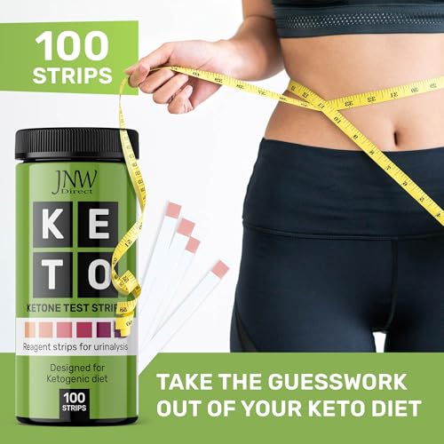 Image of Ketone Test Strips by JNW Direct, 100 Keto Test Strips for Keto, Low Carb Diet - Urine Test Strips, Ketosis Test Strips Urine, Keto Strips, Ketone Urinalysis Test Strips, Ketones Test Kit - Free eBook