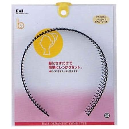 コームタイプカチューシャ 黒