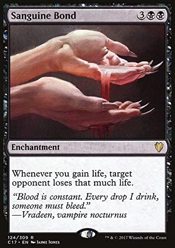 Magic: The Gathering Singles Sanguine Bond (124) Commander 2017 C17, negro