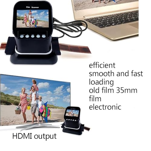 Digital Film Scanner, schermo LCD ad alta risoluzione 1080P, converte negativi e diapositive in formato digitale JPEG